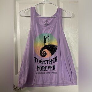 🔴 3/$12 Women’s Purple Nightmare Before Christmas Sleep Tank! NWT! Size XL.